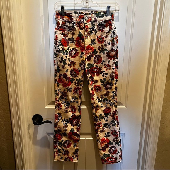 Anthropology, Pilcro The Cigarette Slim Straight Jeans Floral - Picture 13 of 16